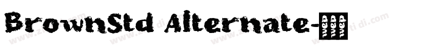 BrownStd Alternate字体转换